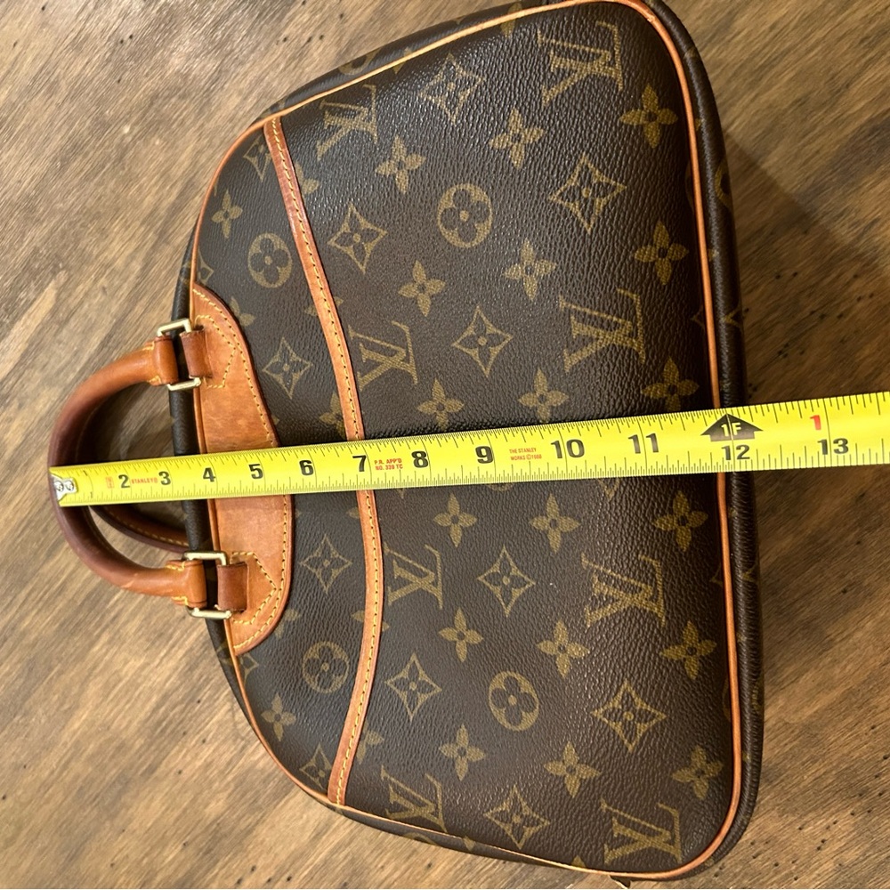 Vintage Louis Vuitton Trouville Leather Handbag Monogram LV Patina 2004 - Picture 16 of 17